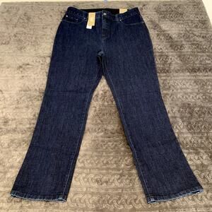 Chicos Fabulously Slimming Dark Wash Jeans Size 12 Short US NWT